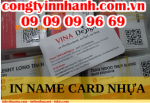 In name card nhựa bằng chất liệu PVC